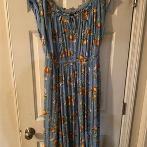 Torrid Blue Floral Dress